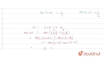 If `cos(alpha+beta)=4/5, sin(alpha-beta)=5/13and alpha, beta` between 0 `and (pi)/