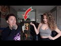 REACTING TO OLD PHOTOS OF MY BOYFRIEND AND HIS EX!!