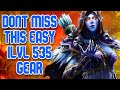 Get gear upgradable to 535 ilvl easy