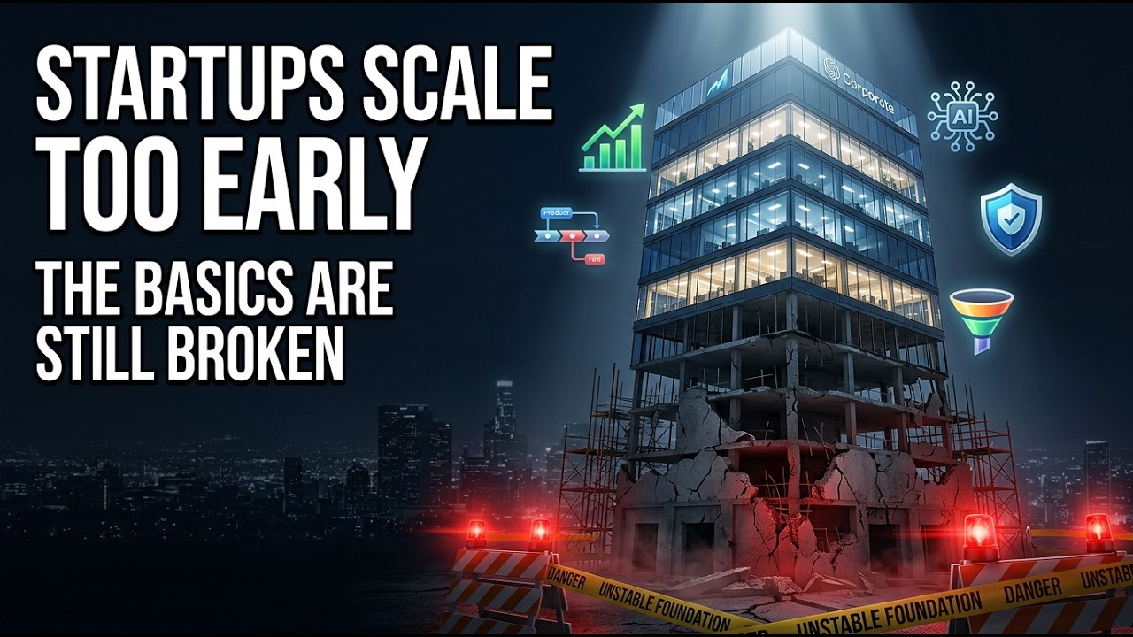 Startups Scale Too Early. The Basics Are Still Broken | Raphael Peyret Startups Scale Too Early. The Basics Are Still Broken | Raphael Peyret