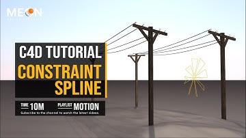 Cinema 4D Tutorial Constraint Spline | Meon VFX