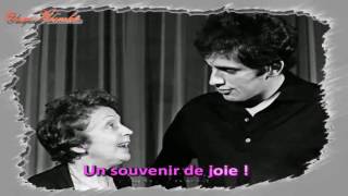 Video thumbnail of "Karaoké - Édith Piaf & Théo Sarapo - À quoi ça sert l'amour (Avec voix masculine)"