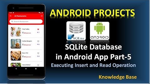 SQLite Database in Android Part-5 | Running Read and Insert functionality | #android