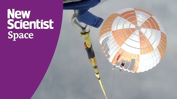 Watch Rocket Lab catch a falling rocket with a helicopter then drop it