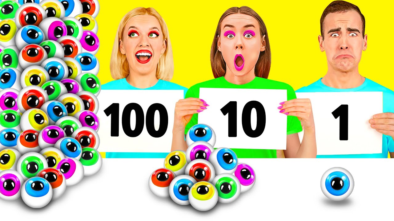 100 Layers of Food Challenge | Delicious Kitchen Hacks by BooBoom Challenge