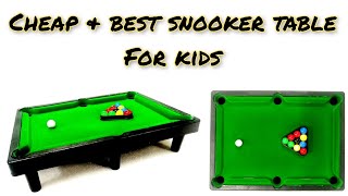 Mini Snooker Table Unboxing & Review II Pool Tale for Kids II BYK THE KID screenshot 4