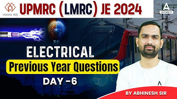 UP Metro Previous Year Question Paper Electrical | UPMRC JE Electrical Syllabus | Day-6