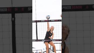 Elena Fisher (Stanford Commit) detonating on this ball for @spikerbeachvolleyballclub4360