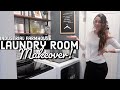 *LAUNDRY CLOSET MAKEOVER!💕(Small Laundry Room Organization) BEFORE + AFTER | Farmhouse Laundry Room