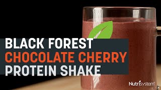 Black Forest Chocolate Cherry Protein Shake - Nutrisystem Recipe