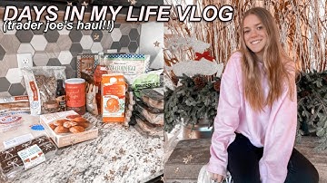 DAYS IN MY LIFE | trader joe’s haul, premiering my first vlogmas video & taking instagram pics!