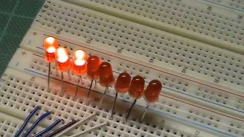 Shift Register 74HC595N 8 leds