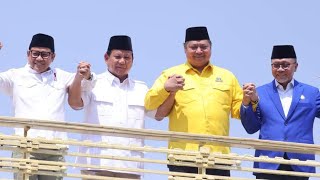 Live! PAN, Golkar, Gerindra, PKB Deklarasi  Bersama Dukung Prabowo di Pilpres 2024