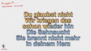 Ramon Roselly -  Ist es wahr - Instrumental und Karaoke