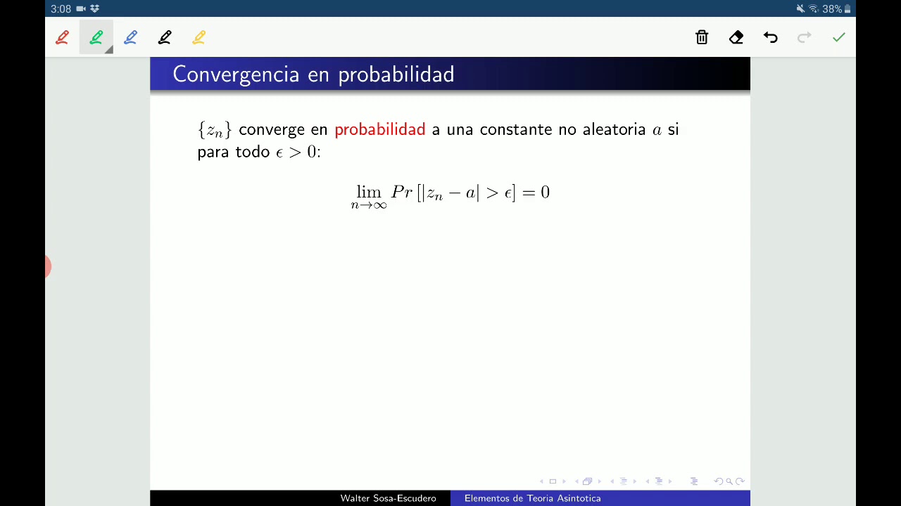 Convergencia en probabilidad