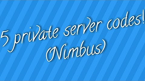 5 free private server codes for the Nimbus village | Shindo Life