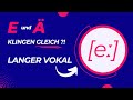 Deutsch lernen: Aussprache des langen E - Vokal [eː]