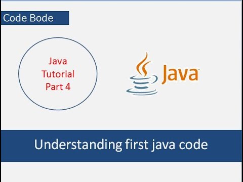 Understanding First Java Code | Java Tutorials | Coding For Beginners | Code  Bode