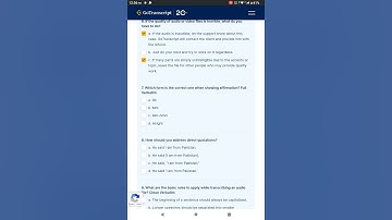 Go transcript English test answers today