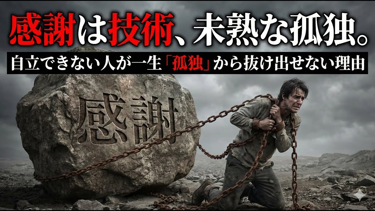 感謝は技術。自立できない人が一生「孤独」から抜け出せない理由