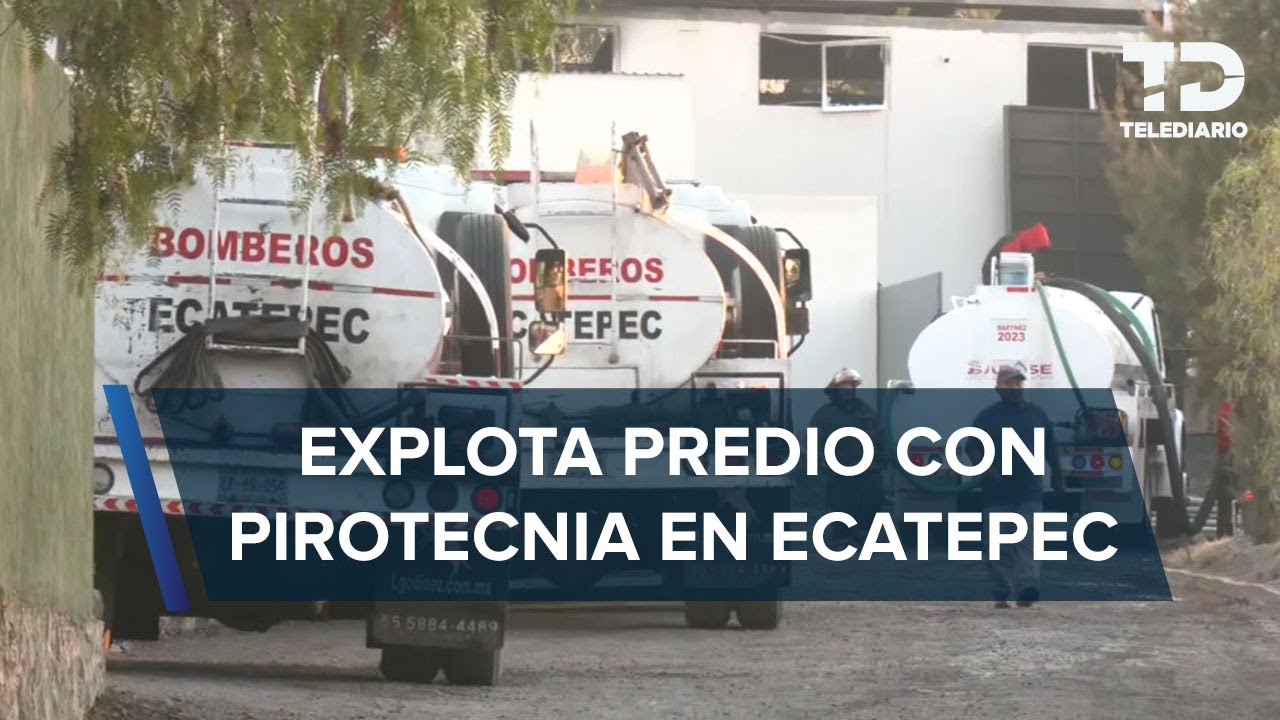Explota taller de pirotecnia en Ecatepec; no hay heridos