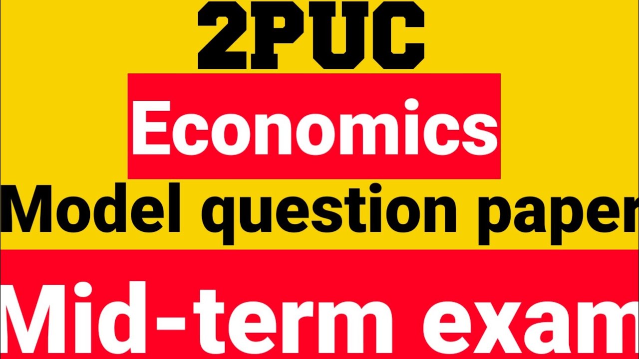 2nd puc economics old mid-term exam question paper karnataka board 2021-22