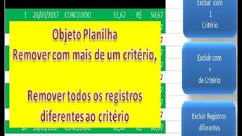 Exclusão de registros direto da planilha com mais de um critério com VBA