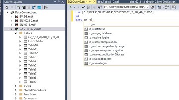 How to Rename a Table in t-sql in Visual Studio