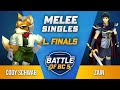 Cody Schwab (Fox) vs Zain (Marth) - Melee Singles Losers Final - Battle of BC 5