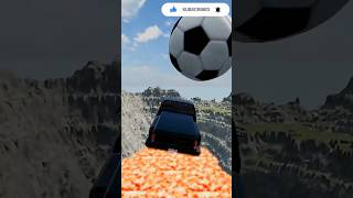 REVERSE MAGIC! Car vs. Lava Mountaintop Challenge 🌋🚗 #shorts #beamngdrive