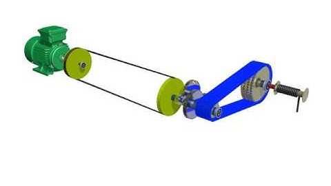 Inventor animation winch. Belt/gear/chain