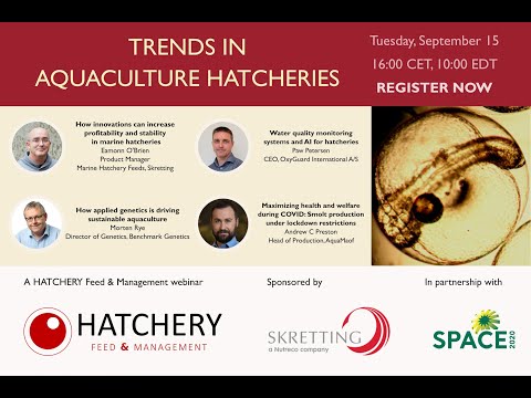 Hatchery Feed & Management webinar - Trends in aquaculture hatcheries - video from AquaFeed.com