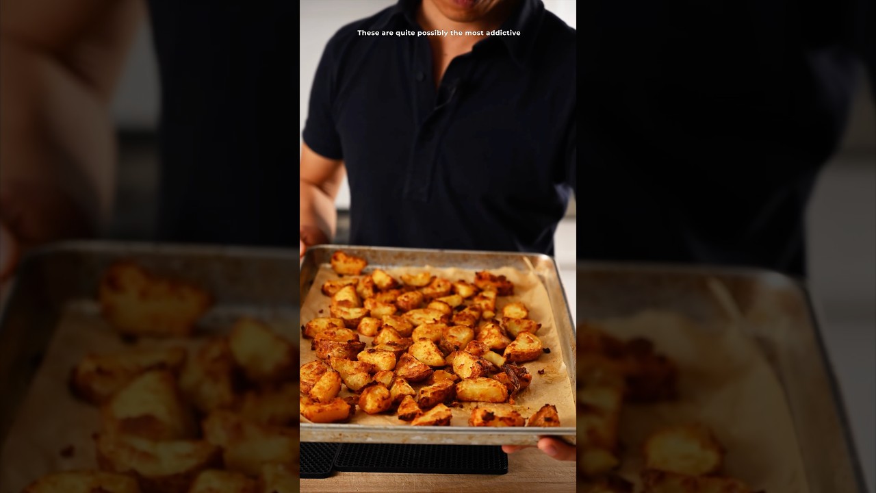 Crispy Baked Potatoes anyone? #cooking #recipe #potatoes #shorts #yeungmancooking