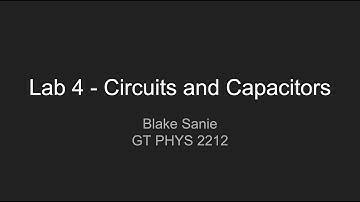 GT PHYS 2212 Lab 4