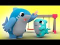 Baby shark helps his friends  sharks learn good behavior for kids  shark academy  songs for kids