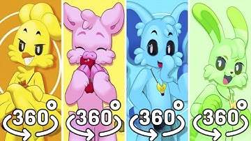 360º VR All Smiling Critters cardboard voicelines animated | Poppy Playtime Chapter 3