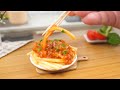 美味しくて本格なミニチュアスパゲッティのレシピ | Satisfying Miniature Cooking Spaghetti American Style Recipe | Chibisekai