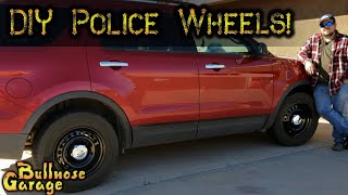 DIY Police Wheels (Kinda) for My Wife's 2013 Ford Explorer Using Black Paint and 2K Clear Coat!