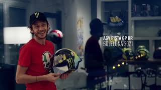 Valentino Rossi's AGV Pista GP RR SOLELUNA 2021 The making of - YouTube