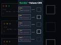 Border values CSS #css #html