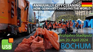 Most Efficient Municipal Recycling System in the World , Germany.  Annual City Cleaning in Bochum.
