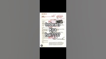 "Index II Explained: The Most Important Property Document You Ignored!"