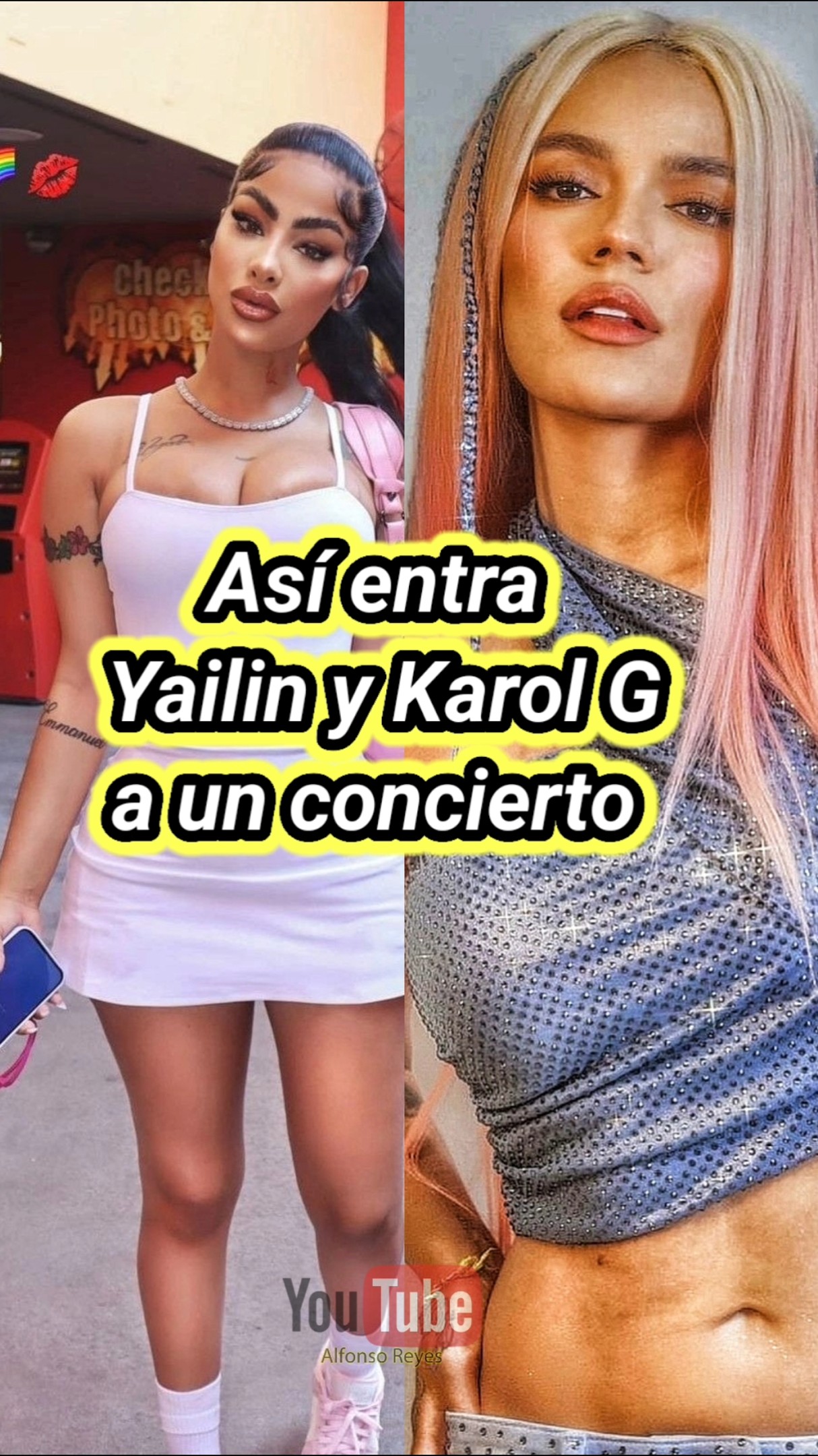 Así entra Yailin y Karol G a un concierto. #karolg #yailinlamásviral #bichota