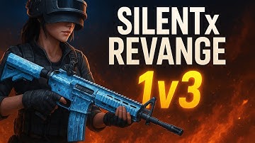 🔥 1v3 Clutch With M416 Glacier | SILENTxREVANGE | PUBG Mobile Gameplay|iphone XR