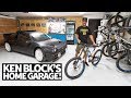 Ken Block's Ultimate Home Garage: Downhill Mountain Bikes, Ford RS200, and More!
