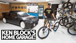 Ken Block's Ultimate Home Garage: Downhill Mountain Bikes, Ford RS200, and More! Ken Block's Ultimate Home Garage: Downhill Mountain Bikes, Ford RS200, and More!