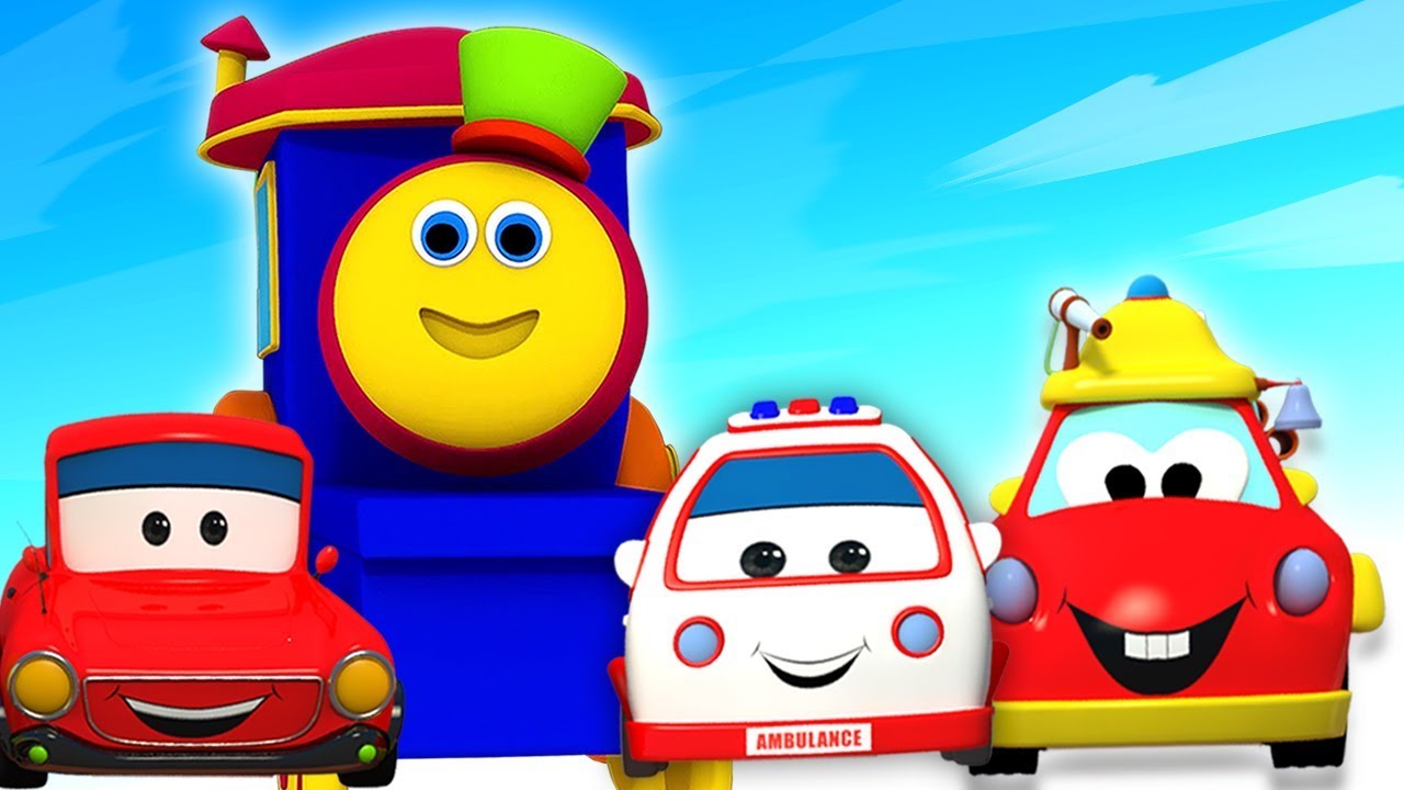 Bob o trem | aventura com transportes | Meios de Transporte | rima de berçário | Transport Adventure