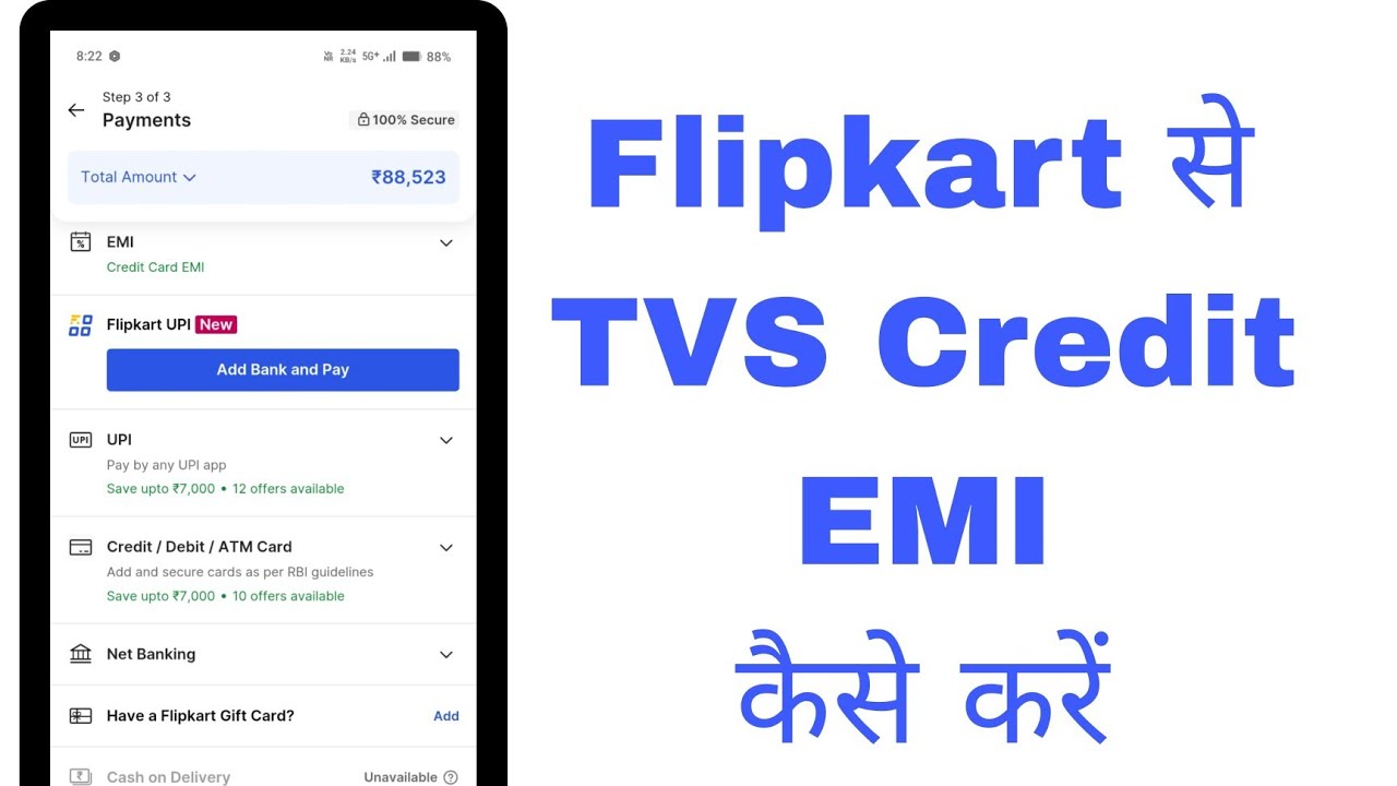 Flipkart Se TVs Credit EMI Kaise Kare 