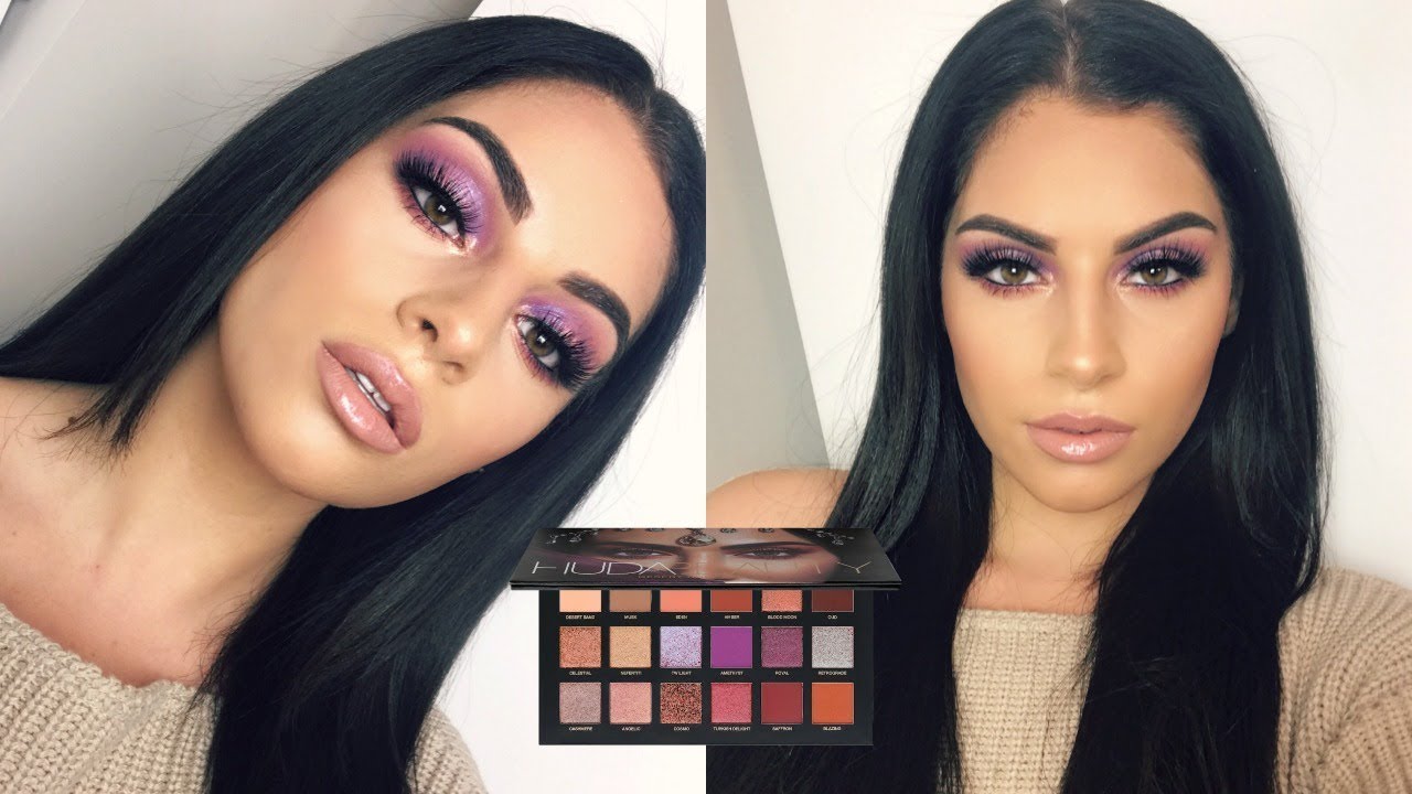 HUDA BEAUTY DESERT DUSK MAKEUP TUTORIAL YouTube