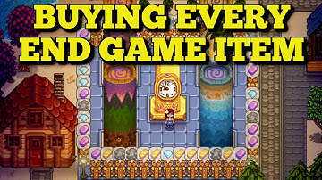 Buying Every End Game Item In Stardew Valley At The Same Time